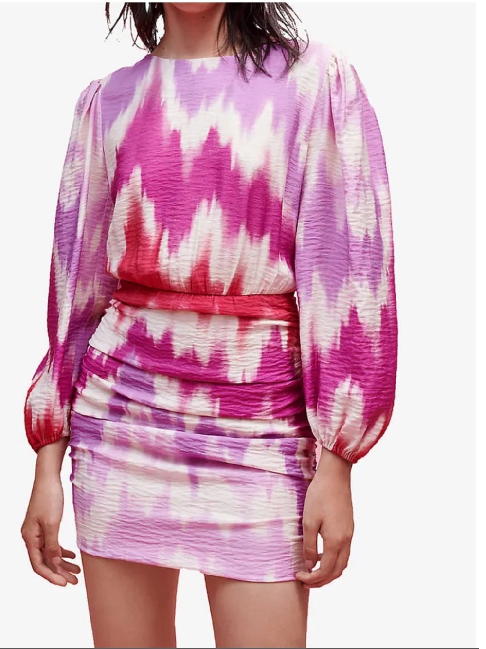 MAJE RITIE TIE DYE VISCOSE BLEND MINI DRESS NEW WITHOUT TAGS
SIZE 38(6-8 in US)